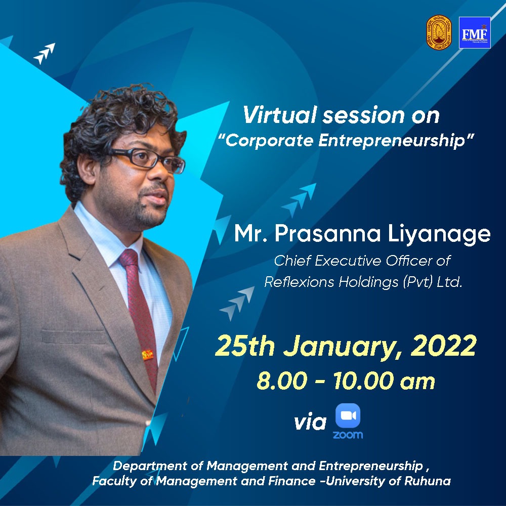 A virtual session on Corporate Entrepreneurship